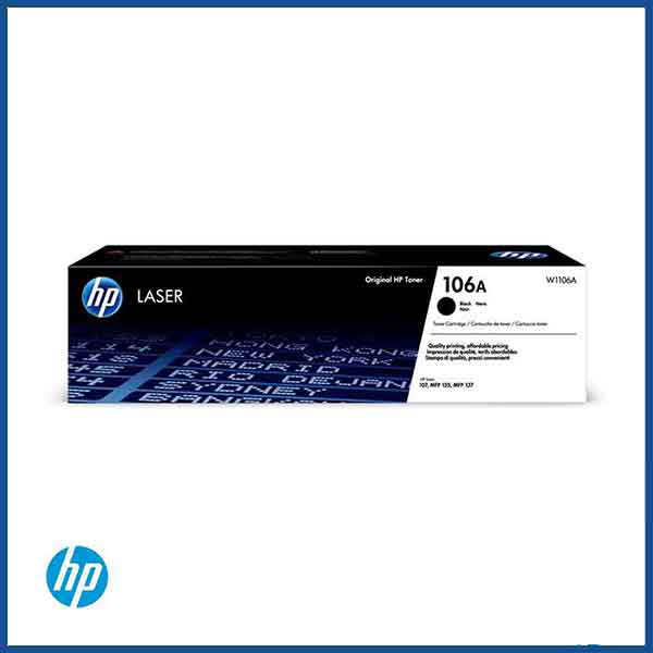 HP 106A Black Toner Cartridge (W1106)